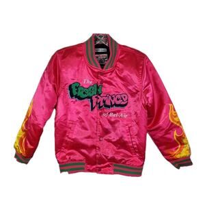 The Fresh Prince of Bel Air 90's Jersey Satin Jacket Sz Small Headgear Classics
